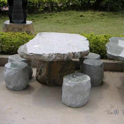 Granite Bench and Tables