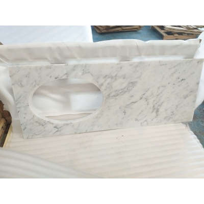 carrara white marble tops