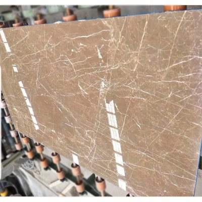 Card with brown marble