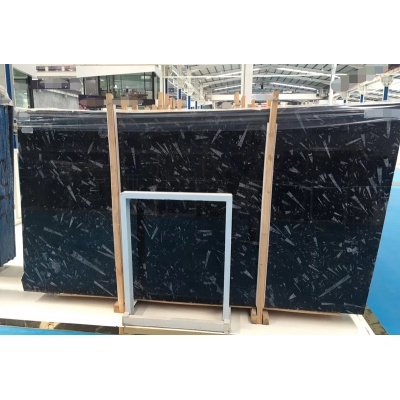 Fossil black marble